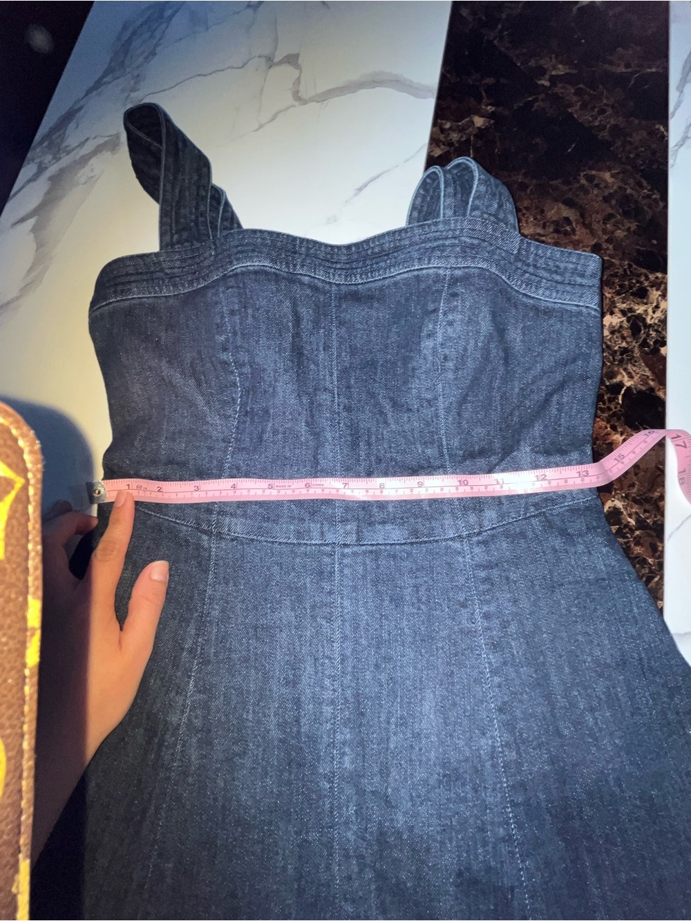 Steve Madden Dark Blue Denim Maxi Dress - Picture 7 of 11